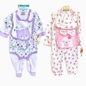 Carter’s Girl’s 6M Sleep N Play Layette Bundle Okie Dokie